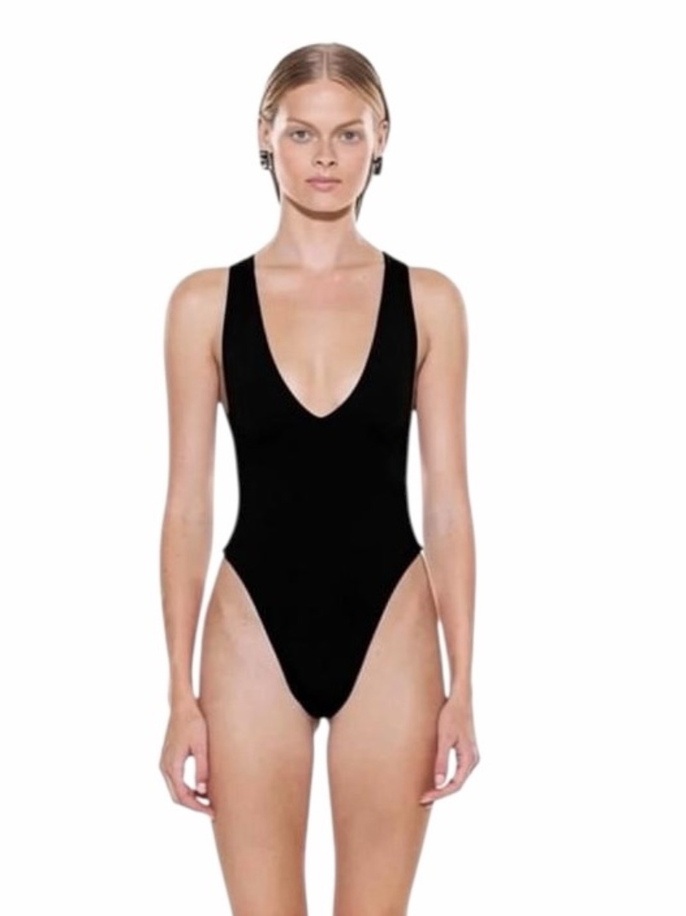 Mayra Swim Myraswim Dias One Piece Swimsuit Black NWT M